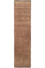 Hand-Loomed Mocha Tassel Wool Rug