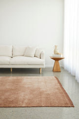 Hand-Loomed Mocha Tassel Wool Rug