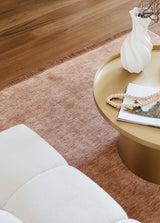 Hand-Loomed Mocha Tassel Wool Rug