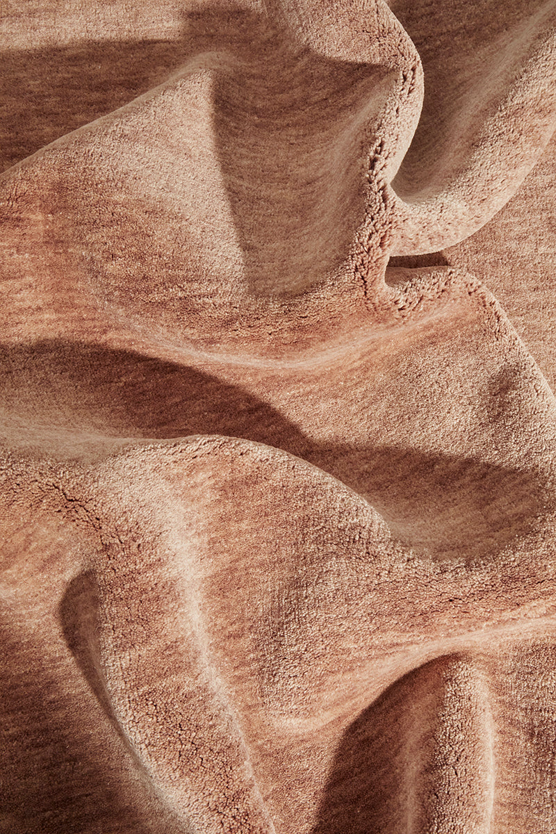 Hand-Loomed Mocha Tassel Wool Rug