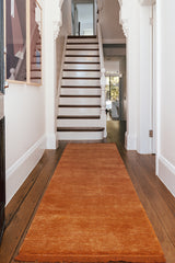 Hand-Loomed Terracotta Tassel Wool Rug