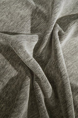 Hand-Loomed Seal Grey Tassel Wool Rug