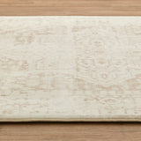 Beige Medallion Memory Foam Rug