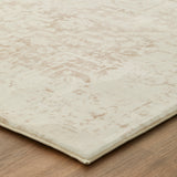 Beige Medallion Memory Foam Rug