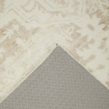 Beige Medallion Memory Foam Rug