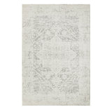 Silver Medallion Memory Foam Rug