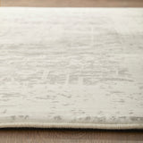 Silver Medallion Memory Foam Rug