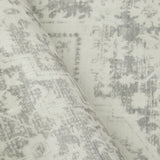 Silver Medallion Memory Foam Rug