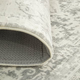 Silver Medallion Memory Foam Rug