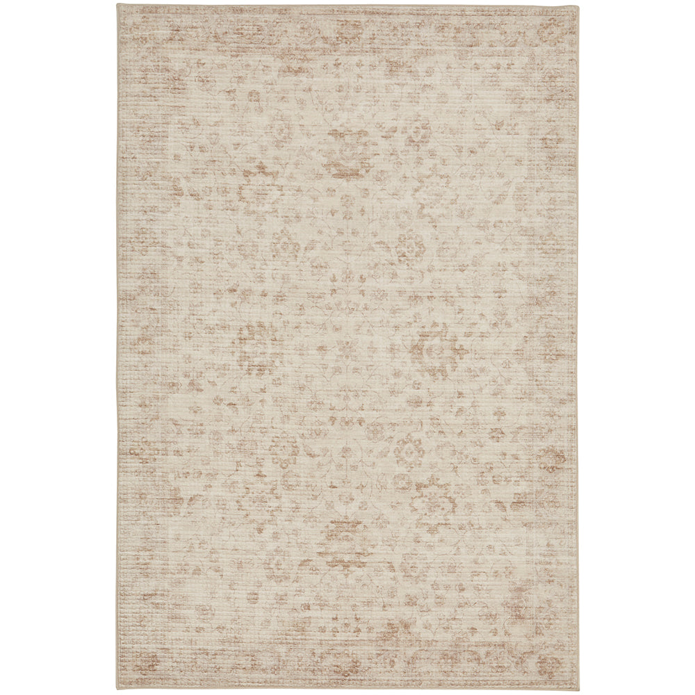 Natural Floral Memory Foam Rug