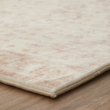 Natural Floral Memory Foam Rug