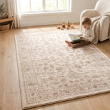 Champagne Botanical Memory Foam Rug