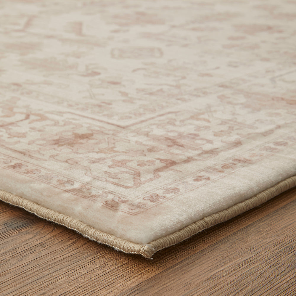 Champagne Botanical Memory Foam Rug