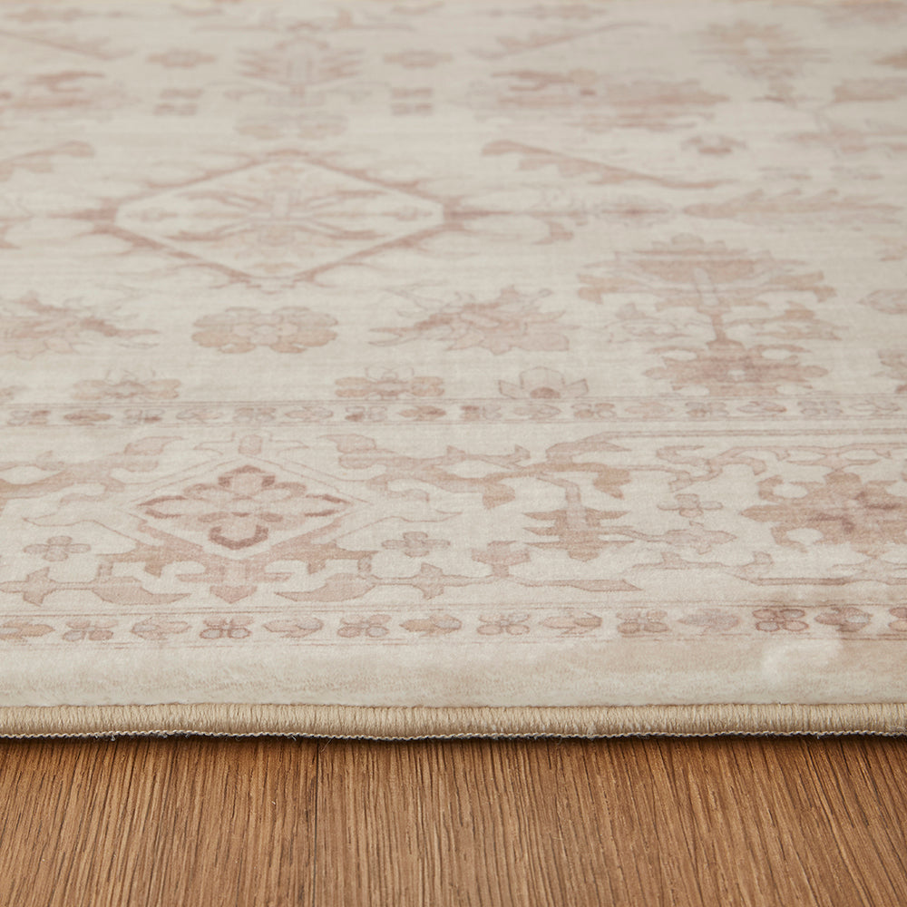 Champagne Botanical Memory Foam Rug