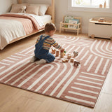 Terracotta Brown Arch Memory Foam Rug