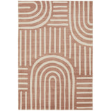 Terracotta Brown Arch Memory Foam Rug