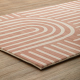 Terracotta Brown Arch Memory Foam Rug