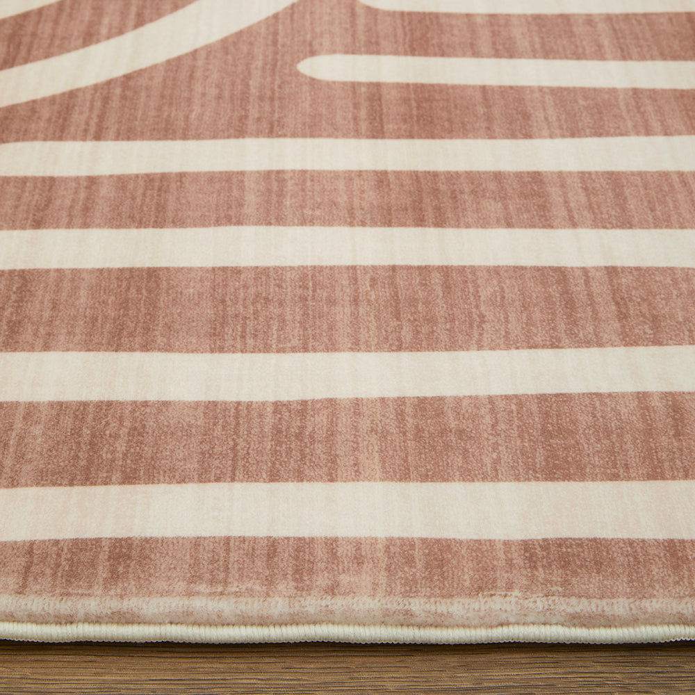 Terracotta Brown Arch Memory Foam Rug