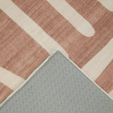 Terracotta Brown Arch Memory Foam Rug