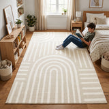 Natural Beige Arch Memory Foam Rug