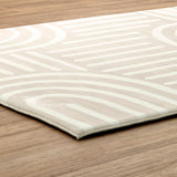 Natural Beige Arch Memory Foam Rug