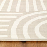 Natural Beige Arch Memory Foam Rug