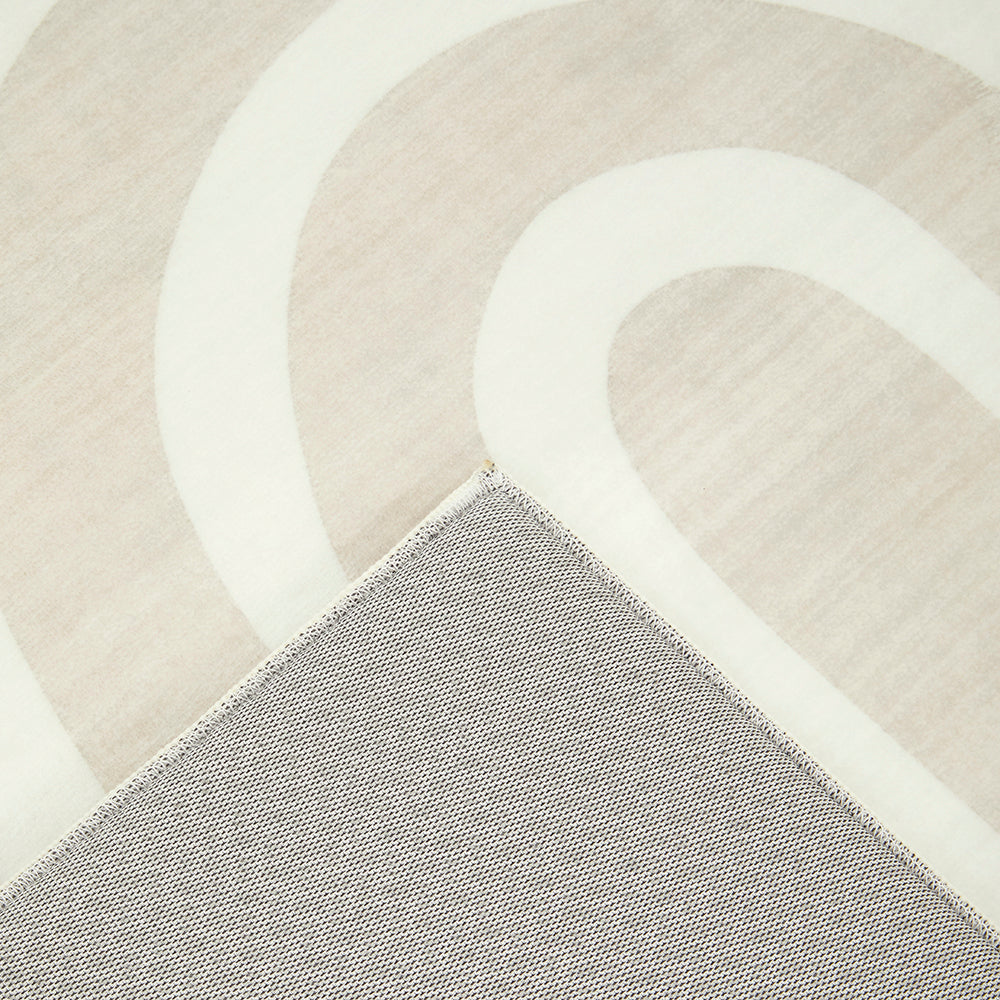 Natural Beige Arch Memory Foam Rug