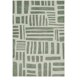 Sage Green Abstract Block Memory Foam Rug
