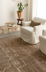 Darren Palmer Jamocha Almond Brown Transitional Rug