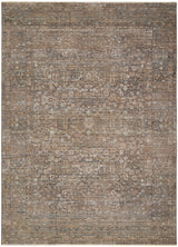 Rustic Floral Fringed Rug