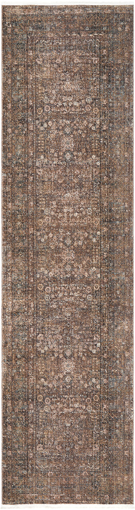Rustic Floral Fringed Rug
