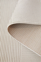 Art Deco Raking Linen Rug