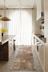 Darren Palmer Sunset Drift Rust Transitional Fringed Rug