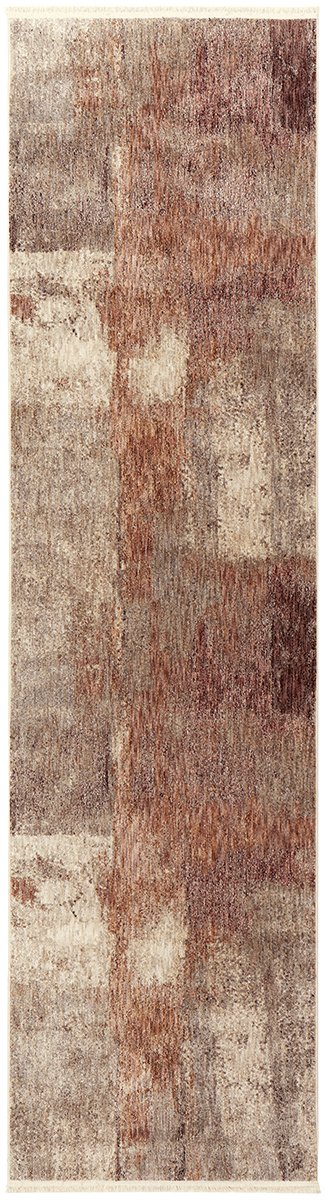 Darren Palmer Sunset Drift Rust Transitional Fringed Rug