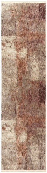 Darren Palmer Sunset Drift Rust Transitional Fringed Rug