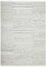 Terra Silver Wool Fringe Rug