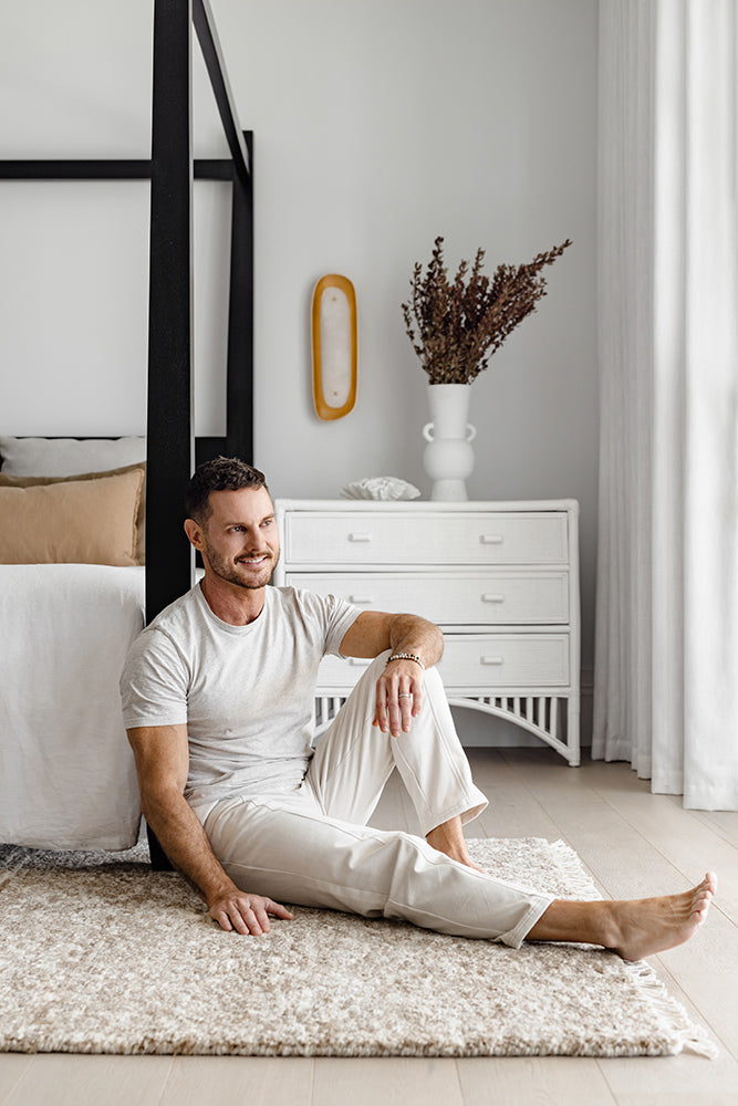 Terra Brown Wool Fringe Rug