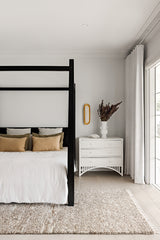 Terra Brown Wool Fringe Rug