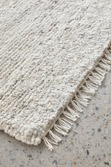 Terra Silver Wool Fringe Rug