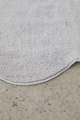 Waveform Silver Washable Rug