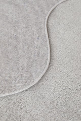 Waveform Silver Washable Rug