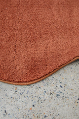 Waveform Terracotta Washable Rug