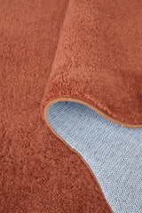Waveform Terracotta Washable Rug