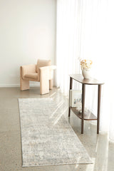 Emma Blomfield Haze Slate Rug – Abstract Layers