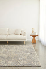 Emma Blomfield Haze Slate Rug – Abstract Layers