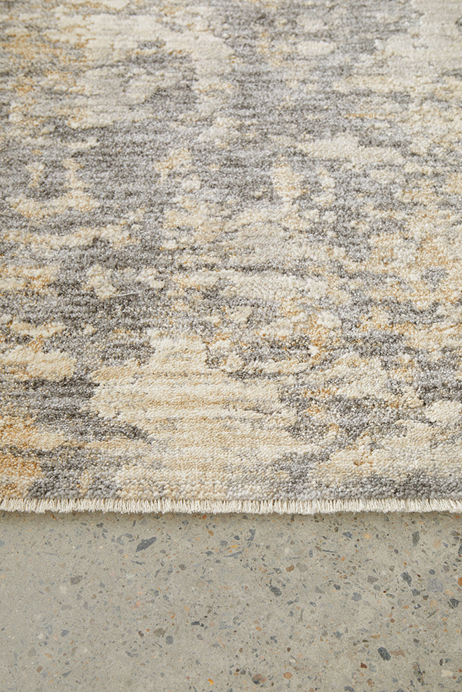 Emma Blomfield Haze Slate Rug – Abstract Layers