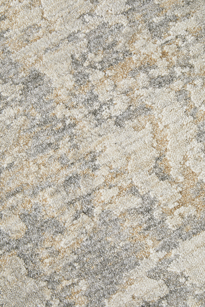 Emma Blomfield Haze Slate Rug – Abstract Layers