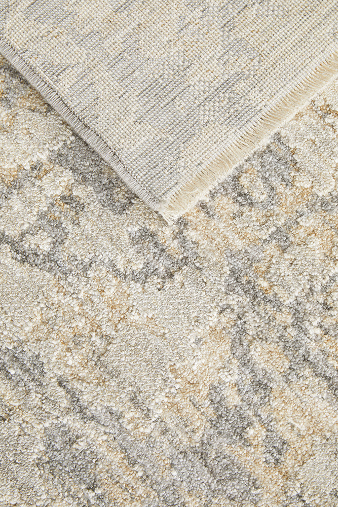 Emma Blomfield Haze Slate Rug – Abstract Layers