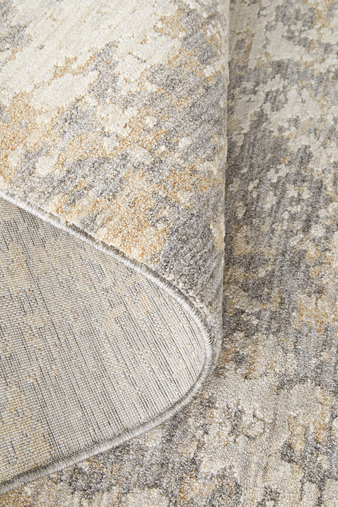 Emma Blomfield Haze Slate Rug – Abstract Layers