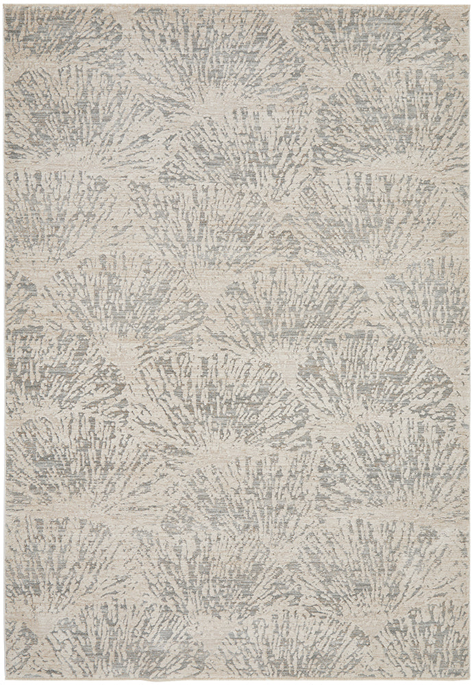 Emma Blomfield Plume Frost Rug – Soft Organic Motif